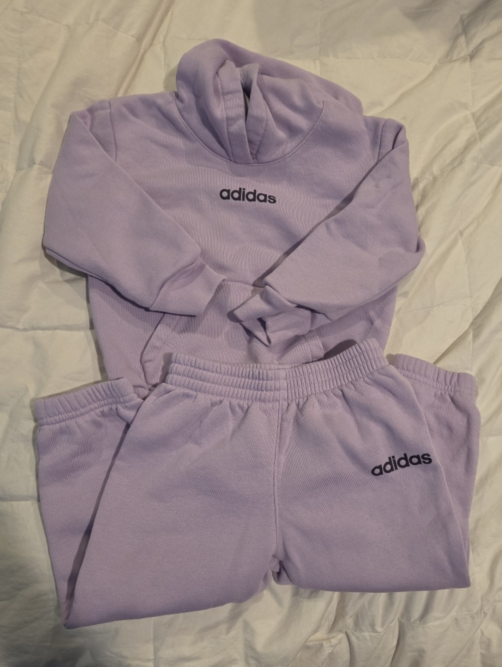 Adidas Hoodie And Joggers Set Purple 24m